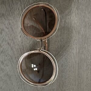Chloe cream and Gold Sunglasses